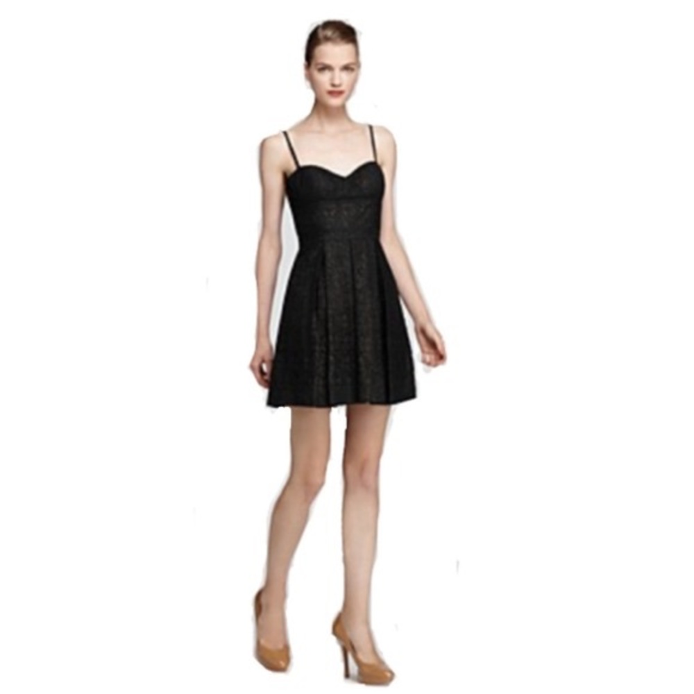 Aqua Black Spaghetti Strap Dress